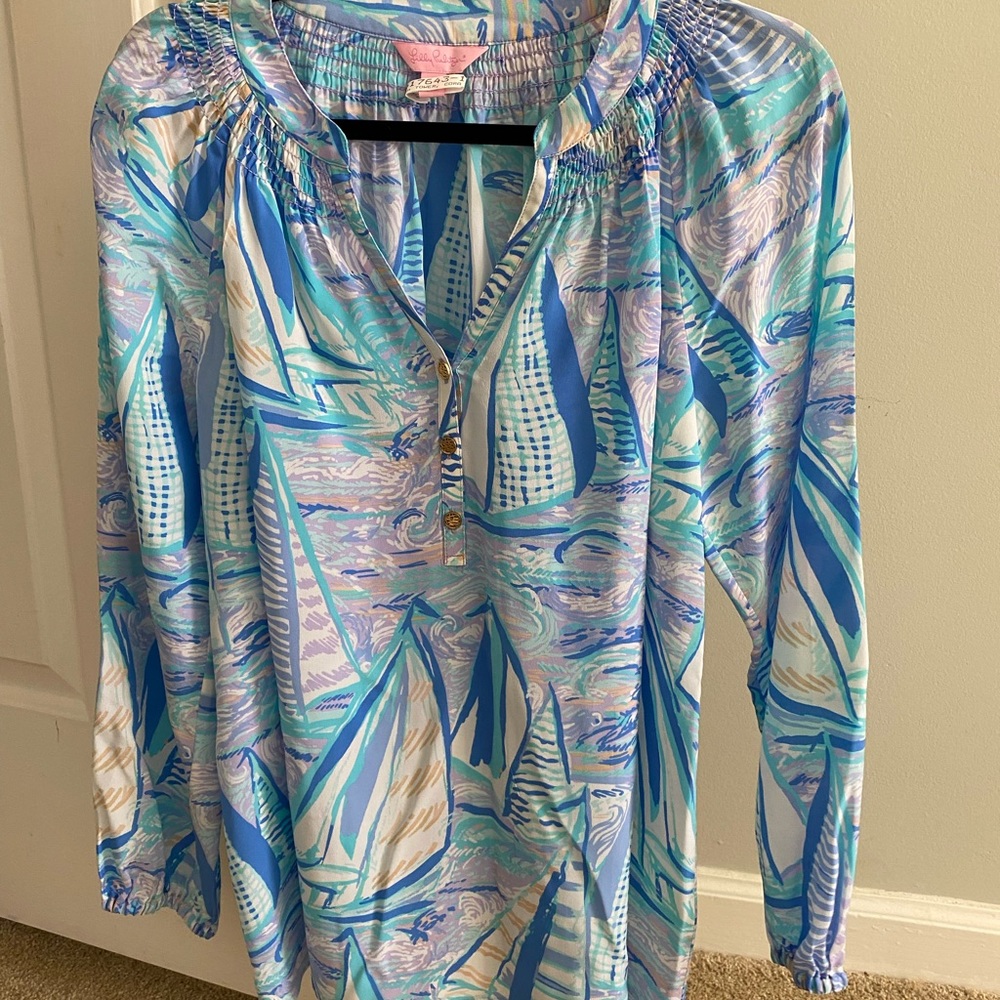 Lilly Pulitzer Elsa Top - Aboat Time